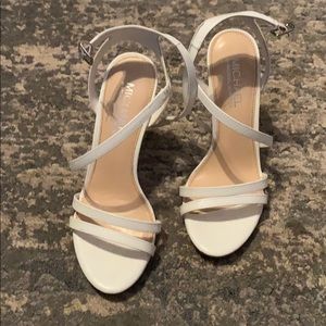 White Strappy Heels